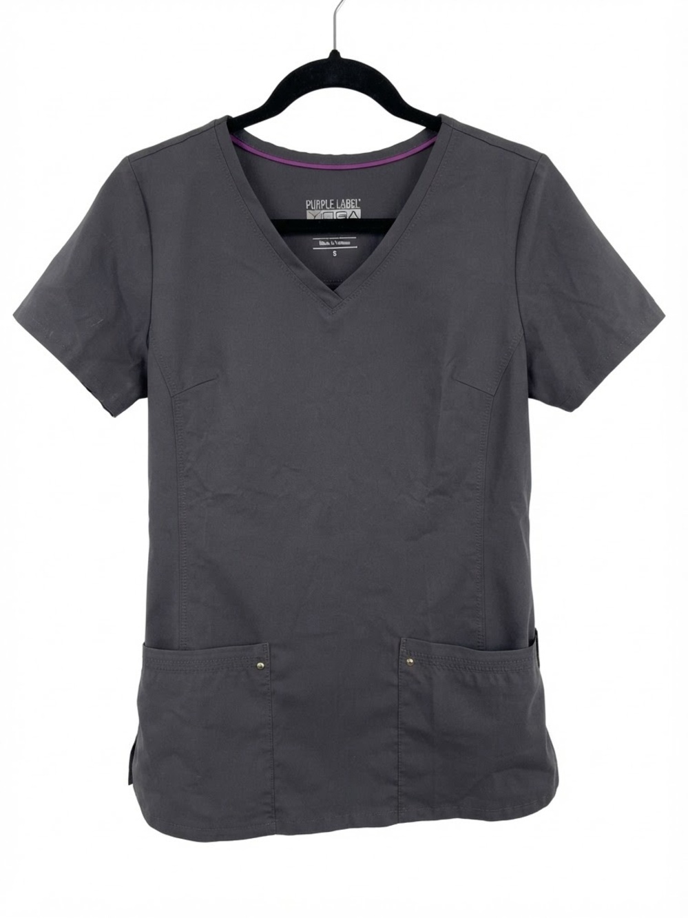 Purple Label by Healing Hands Women's Scrub Top style 245 size small